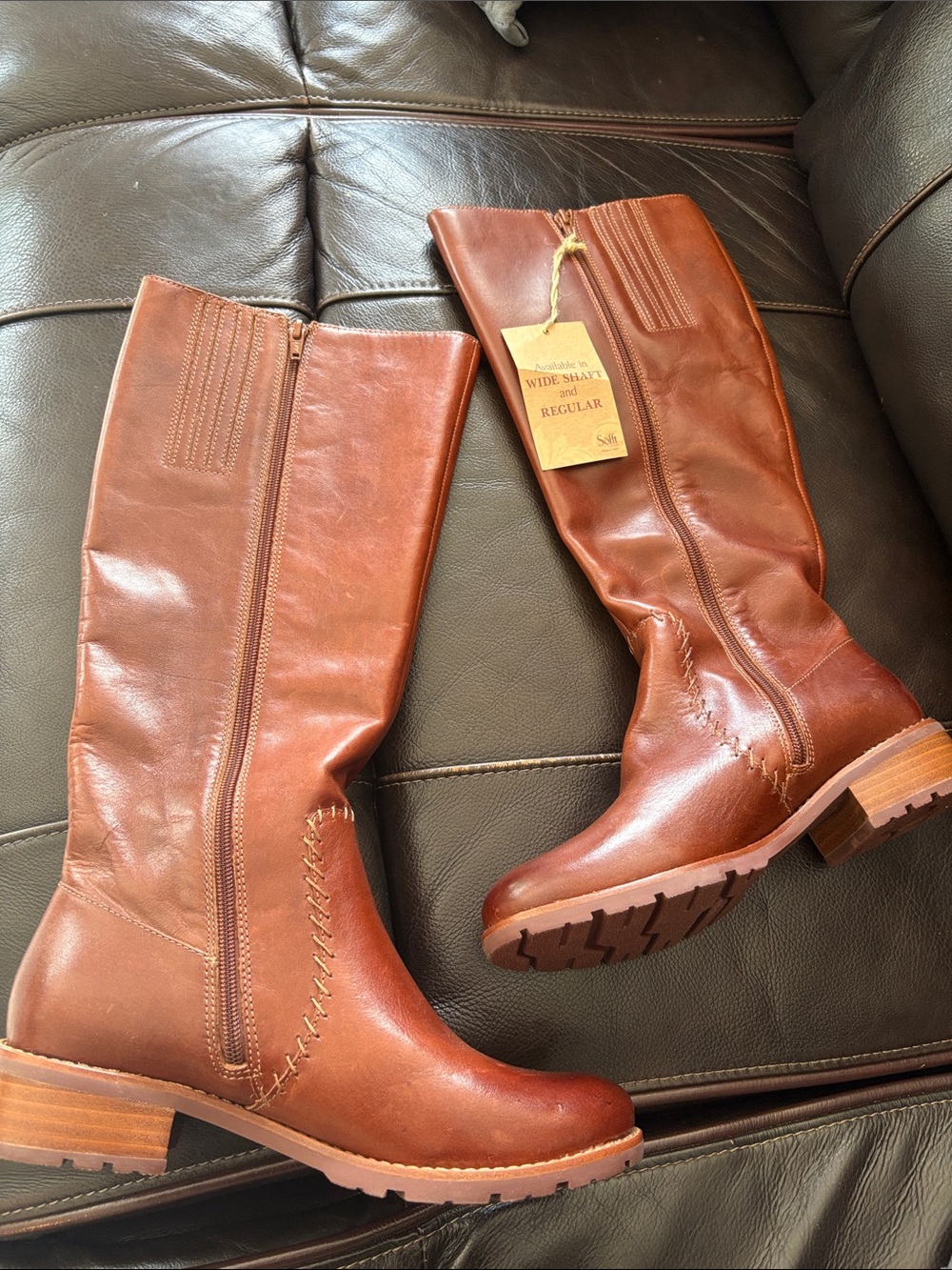 Sofft Women's Over-the-Knee Boots in Chestnut
